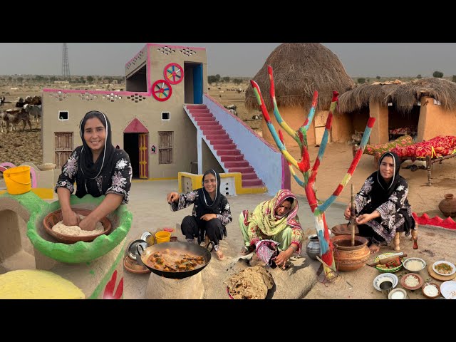 Morning Routine|| Bhindi Gosht Recipe || Cooking In Village || Naseemjutti0