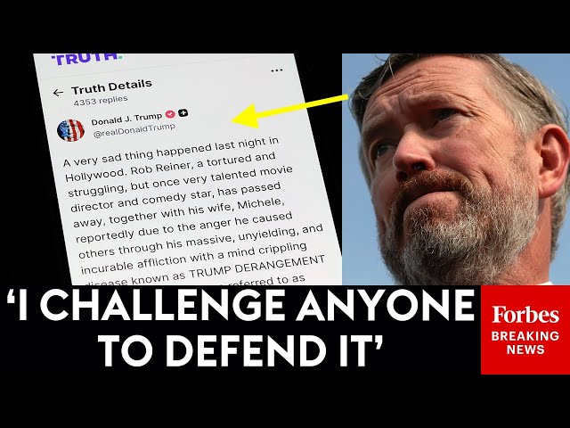 BREAKING: Thomas Massie Rebukes Trump For Post About Rob Reiner's Murder As Condemnations Pour In