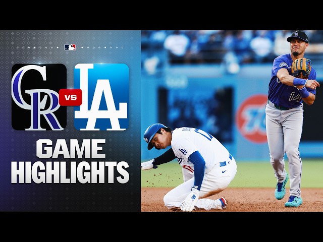 Rockies vs. Dodgers Game Highlights (5/25/26) | MLB Highlights