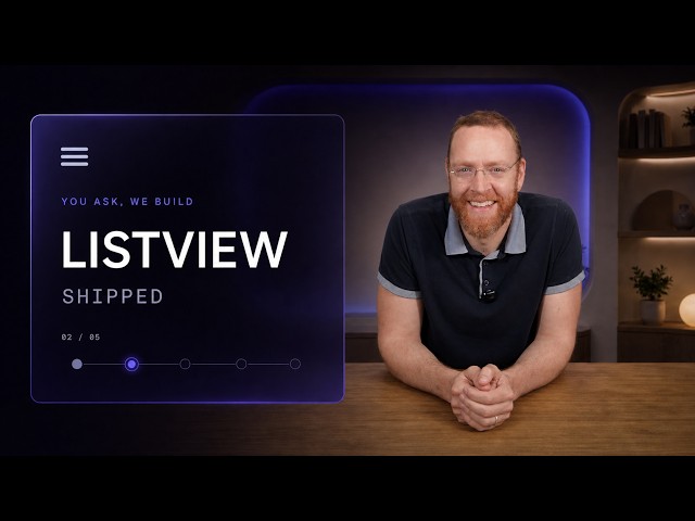 New Features | ListView: Scroll to Index, Scrolled to End/Start/Direction Changed, and More