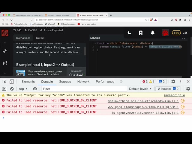 CodeWars js problems