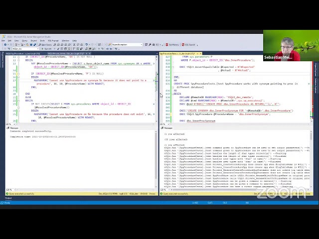 tSQLt Live: Spying Procedure Synonyms, Episode 2