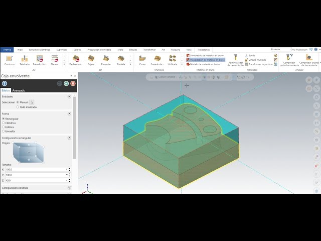 || MASTERCAM FOR BEGINNERS --- 2D STRATEGIES || 1.2. Placement of part and raw material.