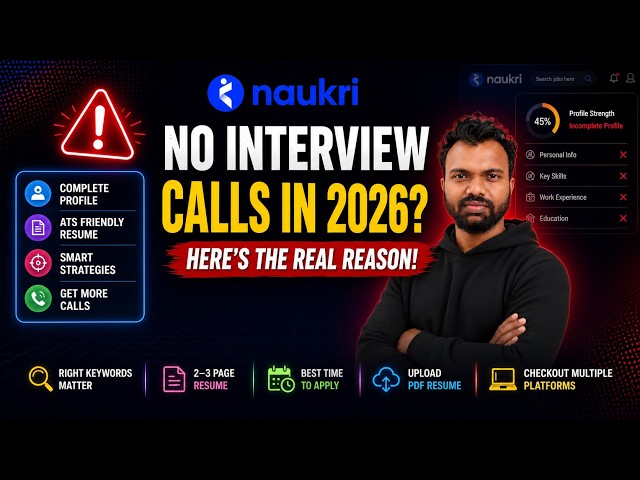 No Interview Calls on Naukri in 2026? Here’s the Real Reason! 12 Fixes That Actually Work