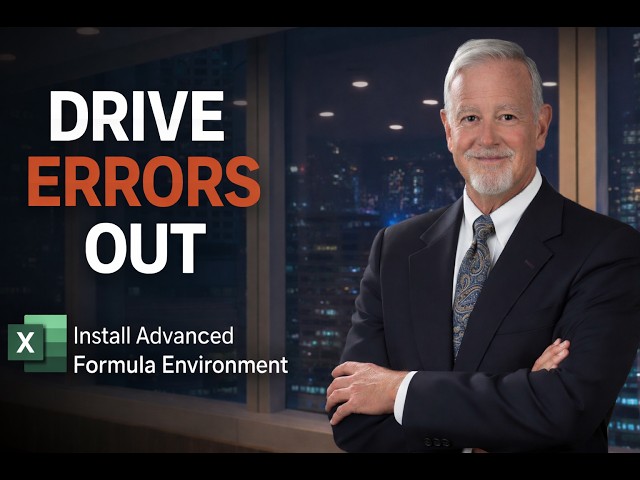 Step by Step Excel Tutorial on how to get and install Advanced Formula Environment.