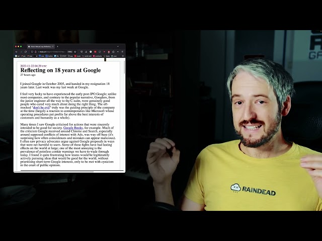 Reflecting on Hixie (Flutter Co-Founder & Tech Lead) leaving Google