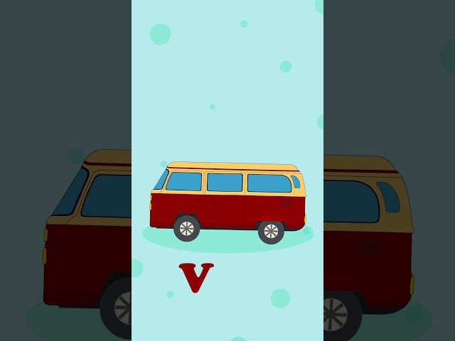 Lets Learn Alphabets V for Van #educational #drawingtutorial #nurseryrhyme #learningthrough #phonics