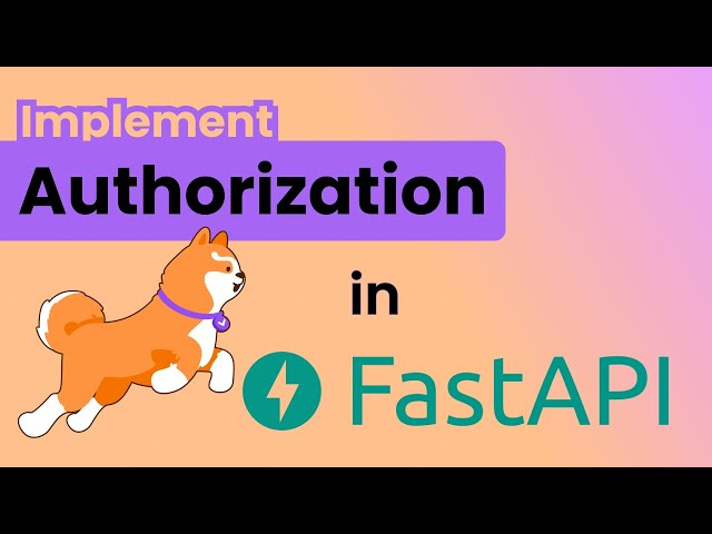 My Boss Asked Me to Add Authorization to FastAPI. Here's My 60-Second Recipe.