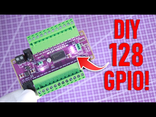 DIY Simple 128 GPIO Expander Circuit | MCP23017
