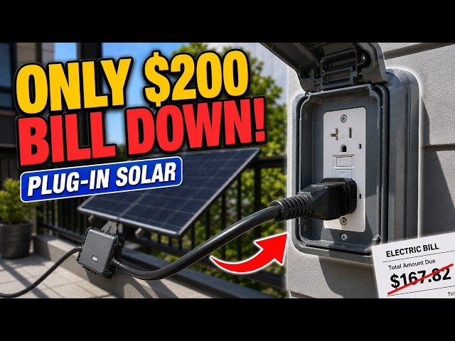 Solar Installers Charge $20,000 — This $200 System Just Plugs Into the Wall