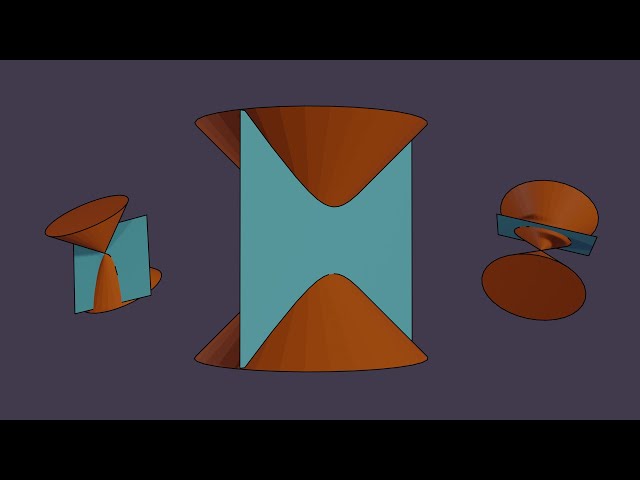 Visualizing Conic Sections Using Blender and Desmos
