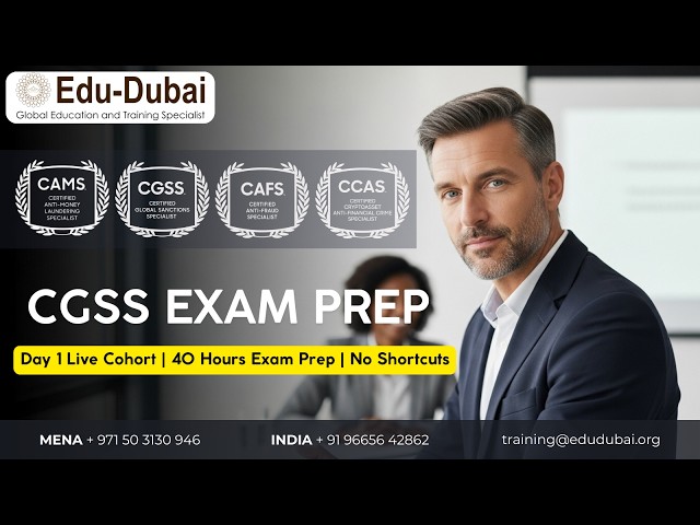 Day 1 Certified Global Sanctions Specialist(CGSS)