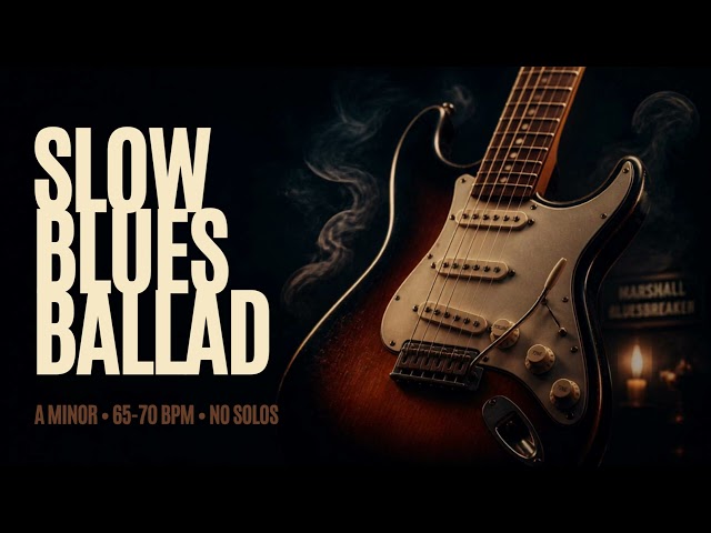 A‑Minor Midnight Ballad – Slow Emotional Blues Backing Track (Gary Moore Style)
