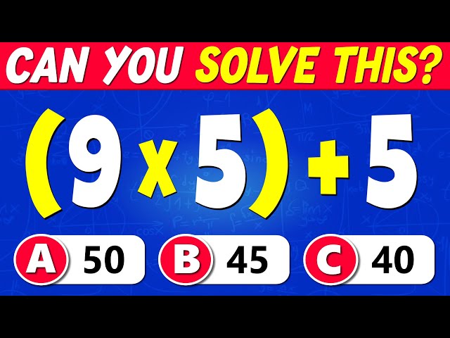 Can You Pass This Grade 6 Math Quiz? ➕➖ (Easy to IMPOSSIBLE) ✖️➗🧠