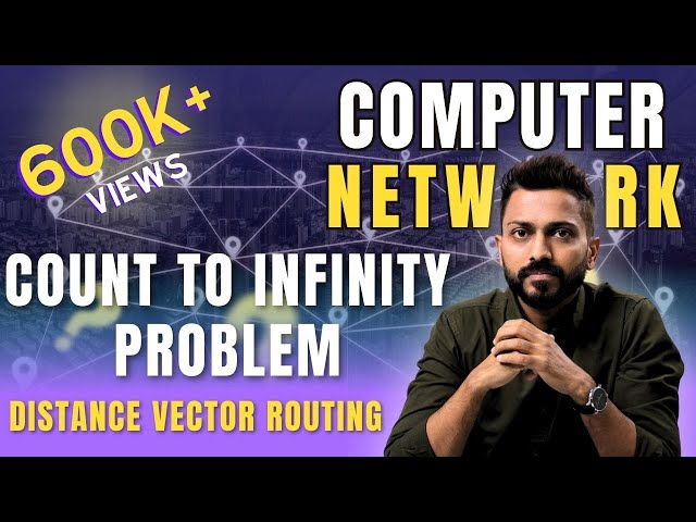 Lec-59: Count to Infinity Problem in Distance Vector Routing