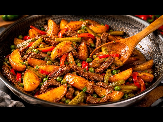 When I am Lazy to Cook - I Make This Delicious and Quick Dinner! Beef Stir-Fry Recipe