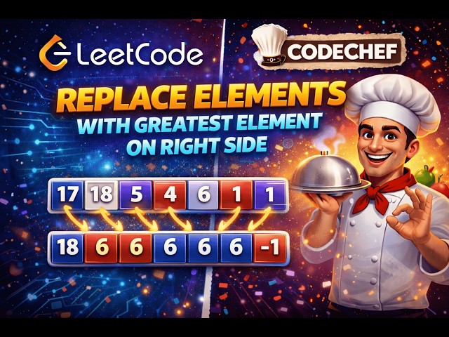 Replace Elements with Greatest Element on Right Side | LeetCode | Java Solution