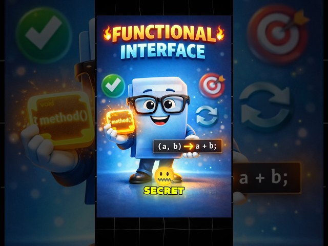 Why Java Lambdas Work Only with Functional Interfaces #java #lambda #functionalinterface #shorts