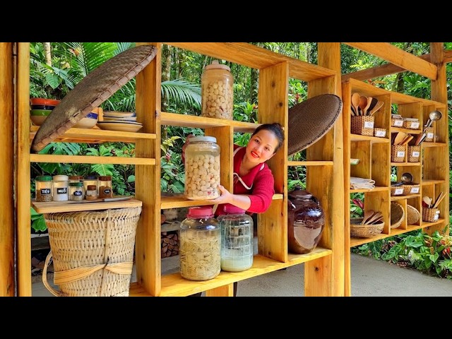 How to Build a Kitchen Storage Shelf & Organize the Space: Homestead Project | 75 Mins Full Movie