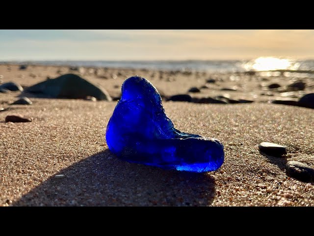 A Perfect Day For Sea Glass Hunting On Inverness Beach Keeps Getting Better The Farther I Walk! 💜💜