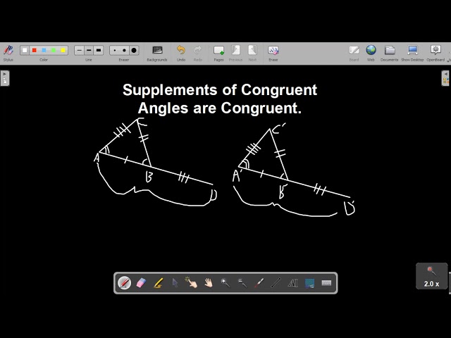 Supplements of Congruent Angles are Congruent (feat. A. Passey)