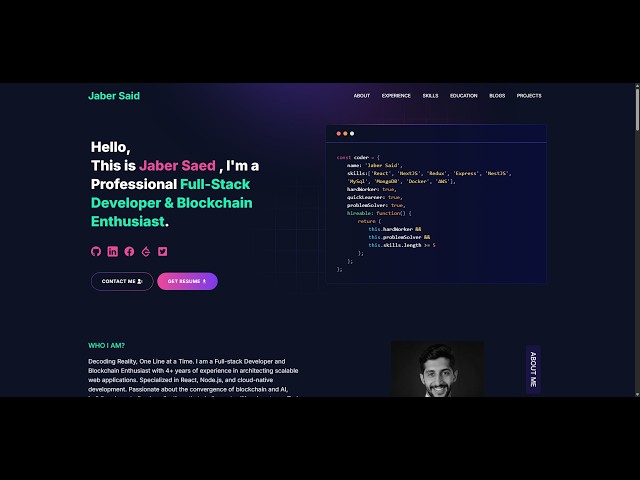 Don't Build from Scratch! Premium Developer Portfolio Template (Next.js & Tailwind)