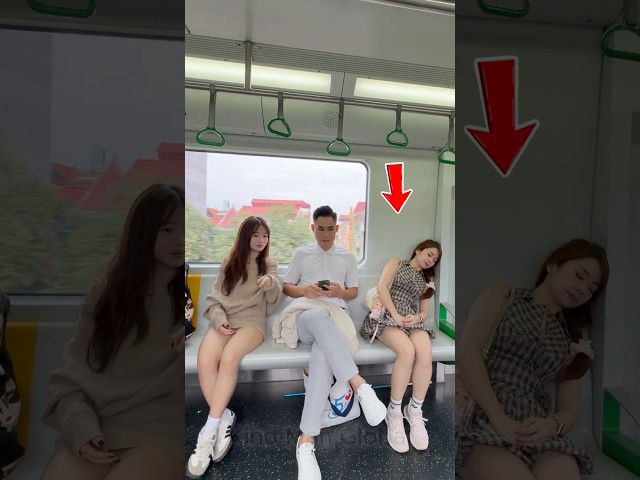 She Slept on the Train… And Kindness Protected Her 🙏 #KindnessInAction #ProtectWomen #KindManGlobal