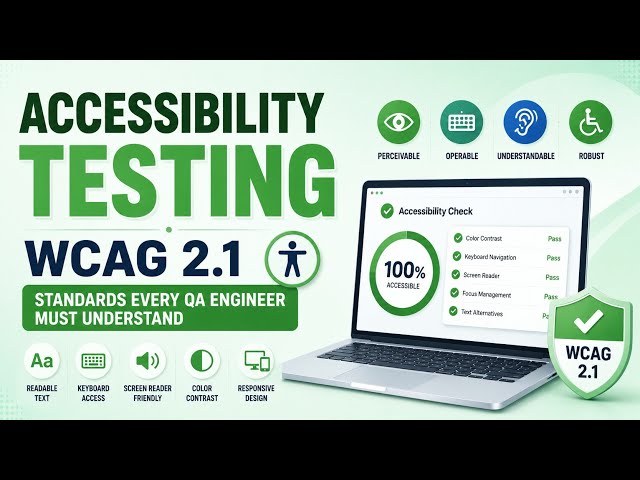 Accessibility Testing | WCAG 2.1 Standards Every QA Engineer Must Understand | Uplatz