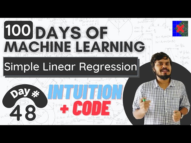 Simple Linear Regression | Code + Intuition | Simplest Explanation in Hindi