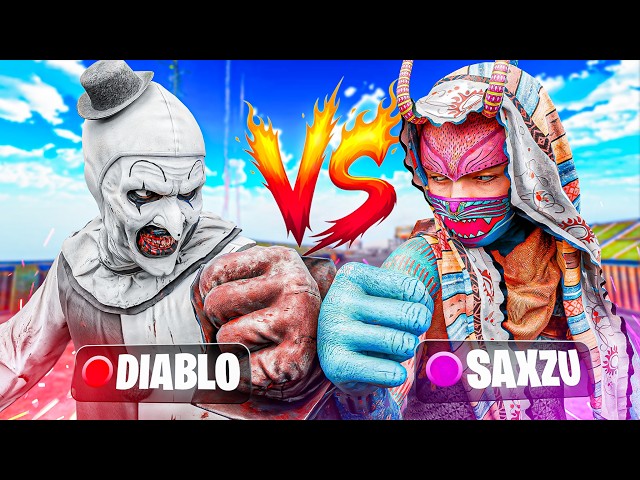 Saxzu Vs Diablo ULTIMATE Kill Race on Rebirth Island...🤯