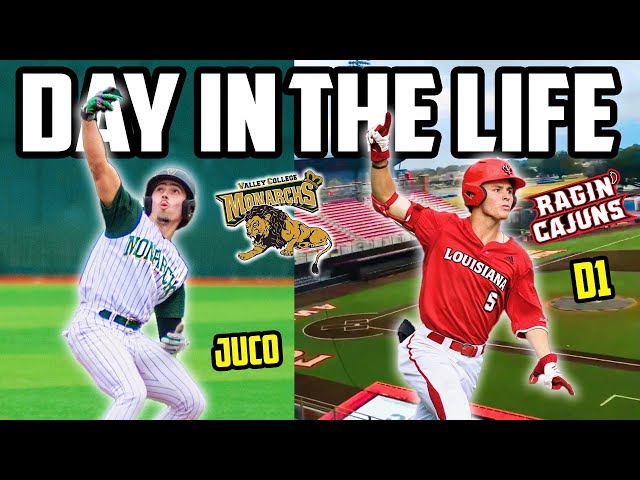 Day In The Life of A D1 College Baseball Player VS Day In The Life of A JUCO College Baseball Player