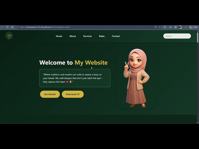 Henna by Mina - Official Website Tour & Showcase | Modern Mehndi Artistry Web Project