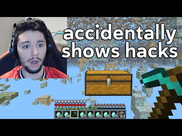 When a Streamer gets caught HACKING on my Minecraft server LIVE