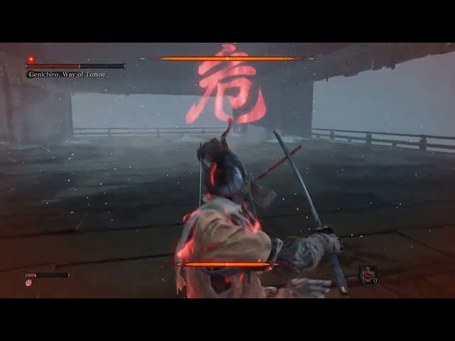 Sekiro - Deflecting the entire Genichiro's Floating Passage