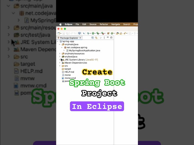 Create New Spring Boot Project in Eclipse #springboot #eclipseide #javaprogramming