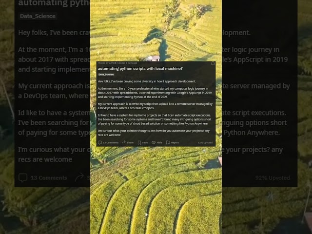 automating python scripts with local machine?