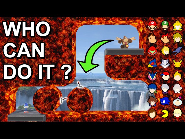Who Can Get Past Both Lava Balls ? - Super Smash Bros. Ultimate