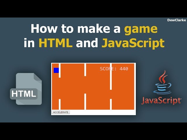 How to make a game in HTML and JavaScript