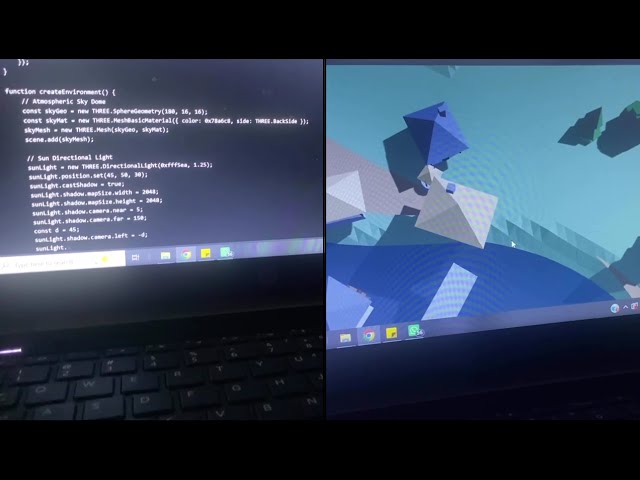 Watch code transform into a 3D Medieval Village in seconds! 🏰✨