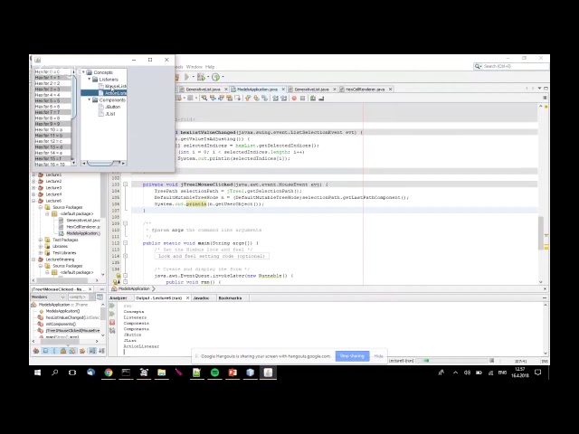 Principles of Programming Graphical User Interfaces, meeting 11