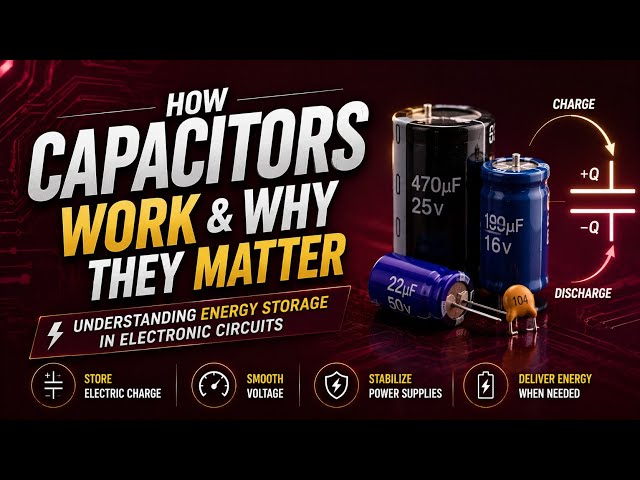 How Capacitors Work & Why They Matter | Understanding Energy Storage in Electronic Circuits | Uplatz