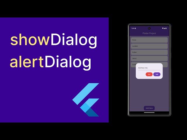 Flutter: create showDialog & alertDialog with simple example