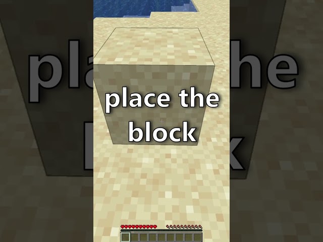 How To Place a Block (Tutorial) #minecraft