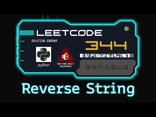 Reverse String — LeetCode #344 | Python Algorithm Visualization