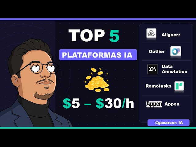 TOP 5 Plataformas de IA que PAGAN desde Casa | Guía Completa