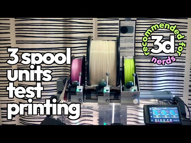 BusySnail filament changer printing test 3 spool units proto #afc #mmu #ams #multimaterial #3dprint