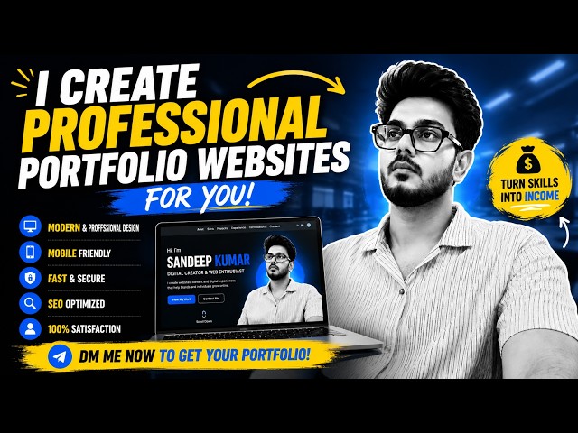 I Create Professional Portfolio Websites for You 💻 | Get Your Portfolio Made