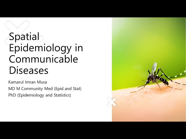 Spatial Epidemiology in Communicable Diseases