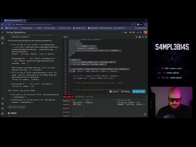 Day 22 of Doing Rust Coding challenges, it was a difficult challenge and I was pressed
