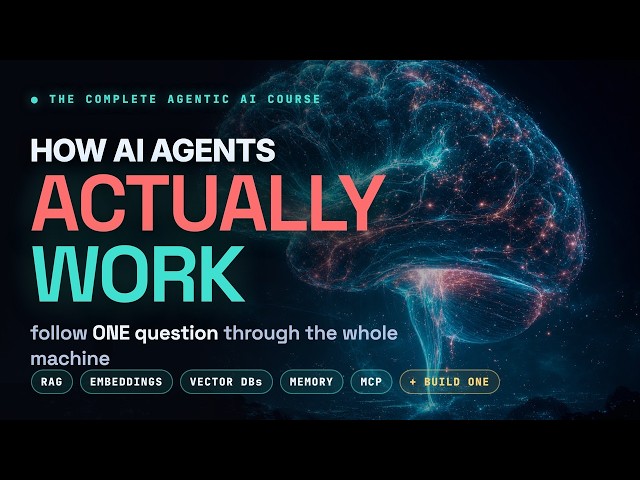 How AI Agents Actually Work — Complete Agentic AI Course (RAG, Embeddings, Vector DBs & MCP)